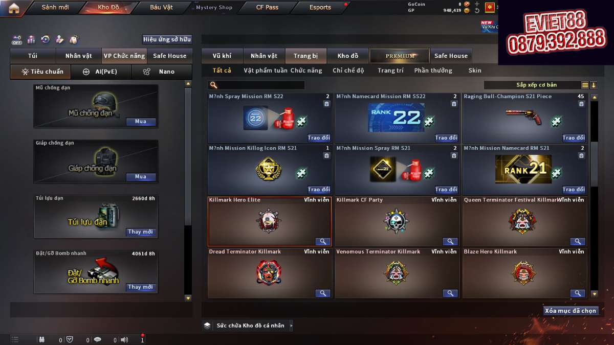 shop acc cf uy tin gia re